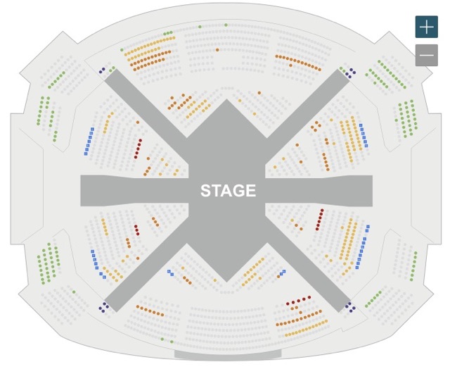 Beatles LOVE Seating Chart