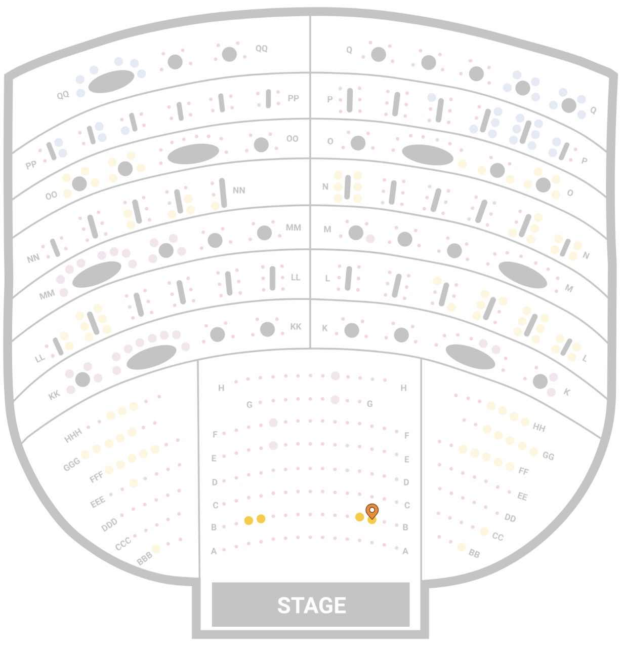 Donny Osmond Seating Chart