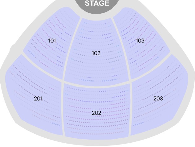 Las Vegas Seating Chart 640x1385