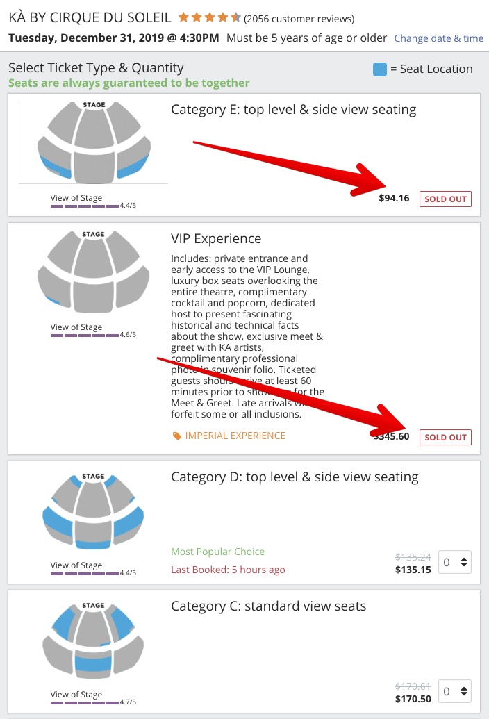 Mgm Ka Seating Chart