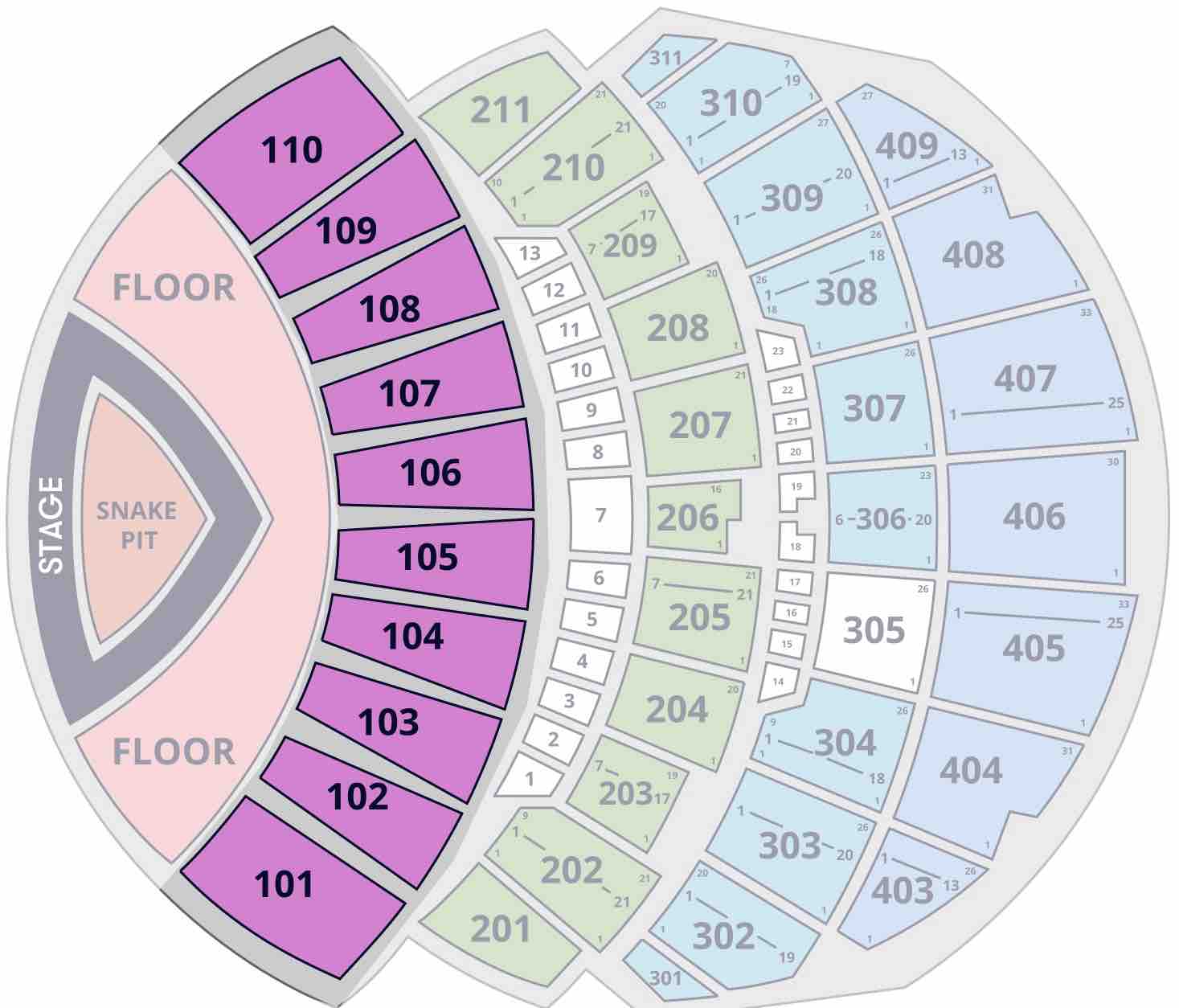 Metallica Sphere Las Vegas 100 Level