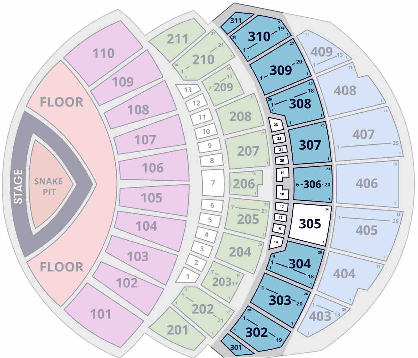 Metallica Sphere Las Vegas 300 Level Seats
