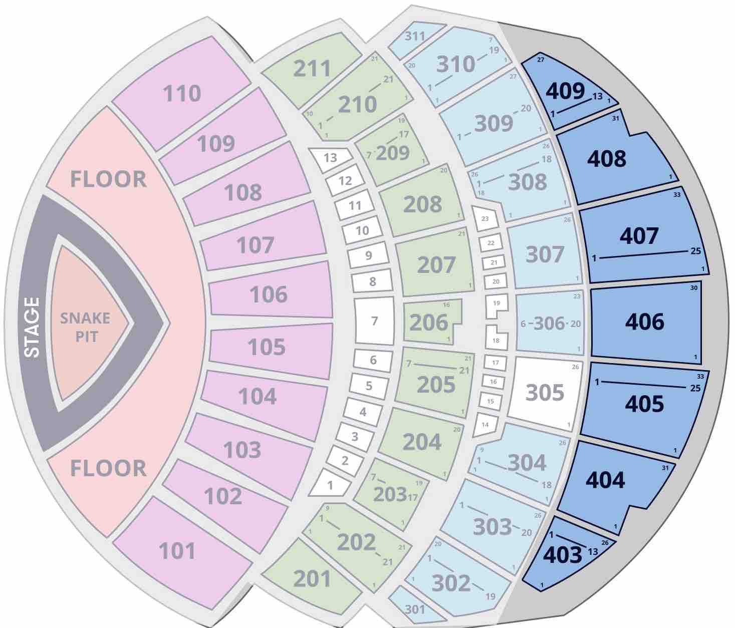 Metallica Sphere Las Vegas 400 Level Seats