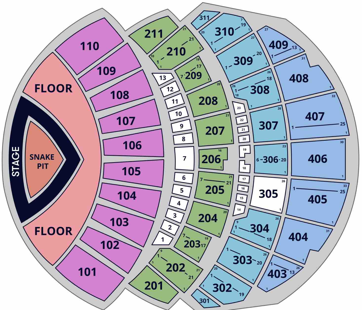Metallica Sphere Las Vegas Seating Chart