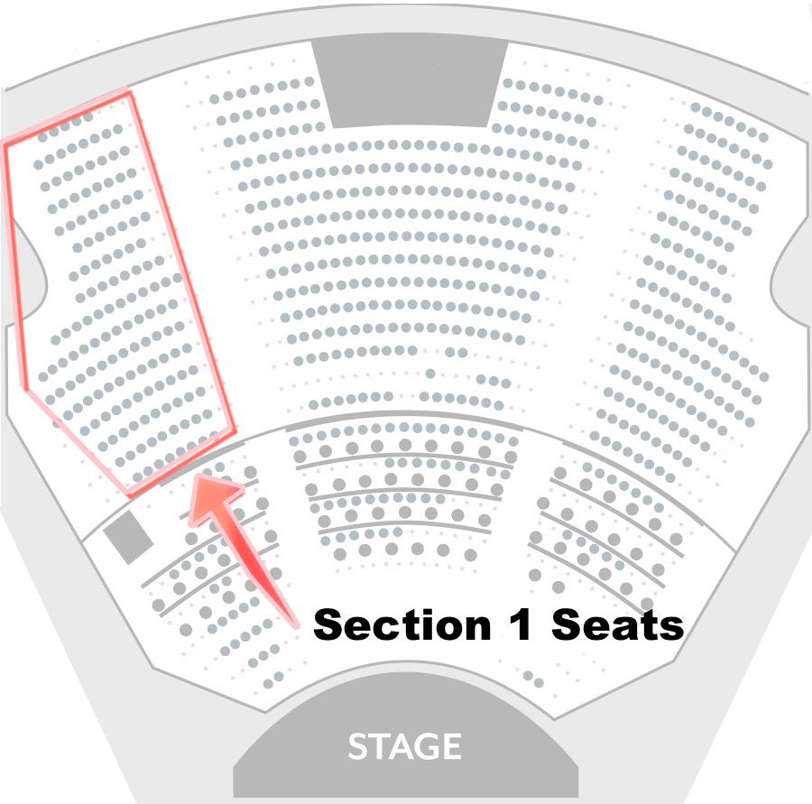 Shin Lim Section 1 Seating Chart